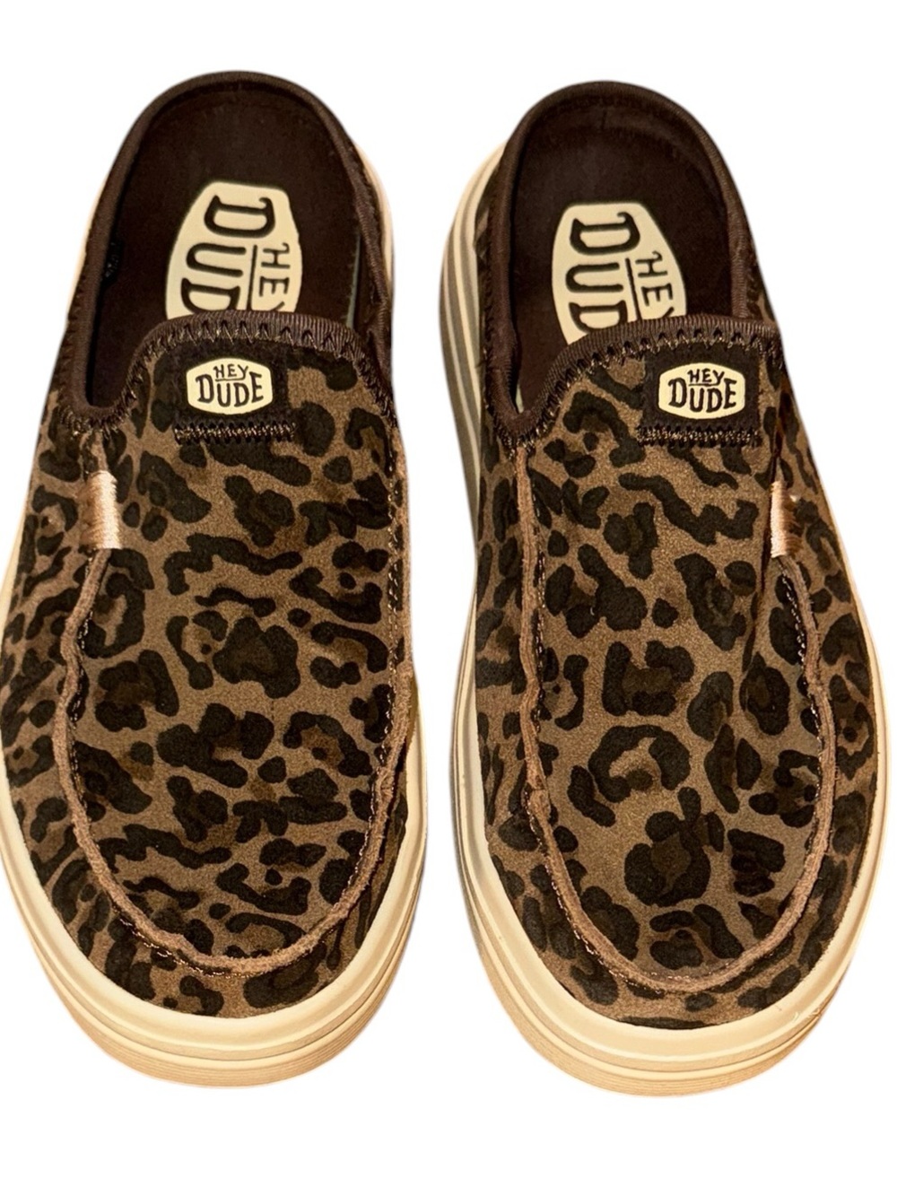 HEYDUDE Austin Lift Classic - Brown Leopard (Size W6)